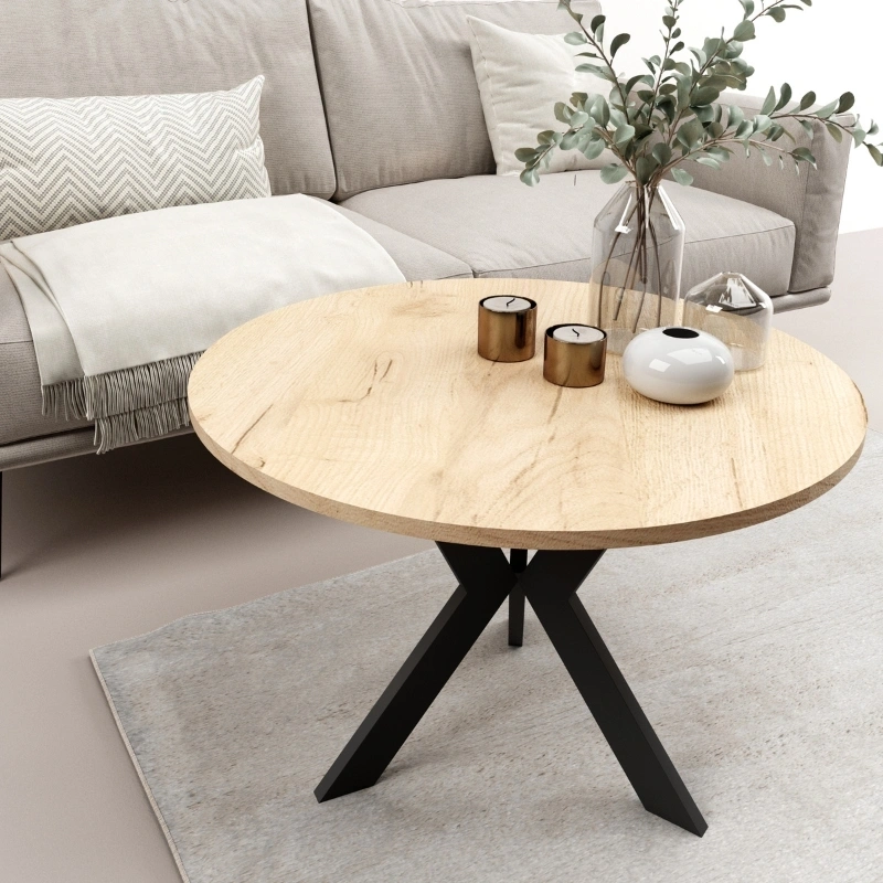 Stolik kawowy STK M6 Dąb Złoty 65x50cm Stolik kawowy STK M6 Dąb Złoty 65x50cm