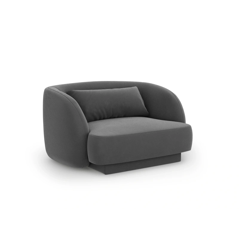 Fotel Tulum tkanina welurowa Bluvel Cosmopolitan Design Fotel Tulum tkanina welurowa Bluvel Cosmopolitan Design