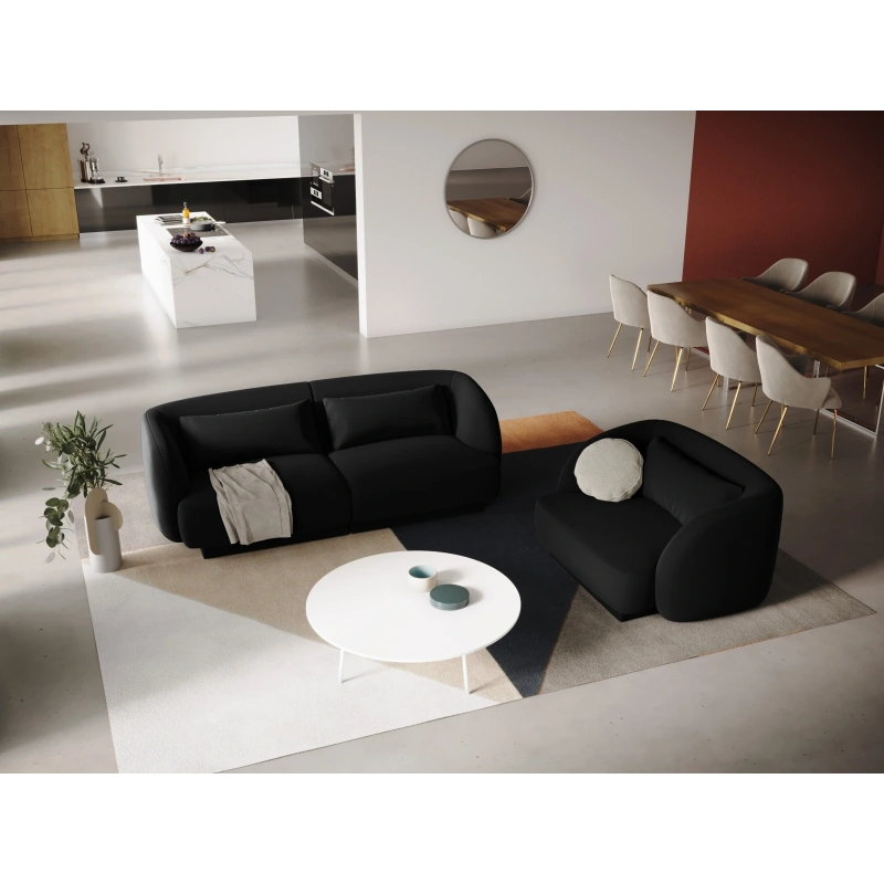 Fotel Tulum tkanina welurowa Bluvel Cosmopolitan Design