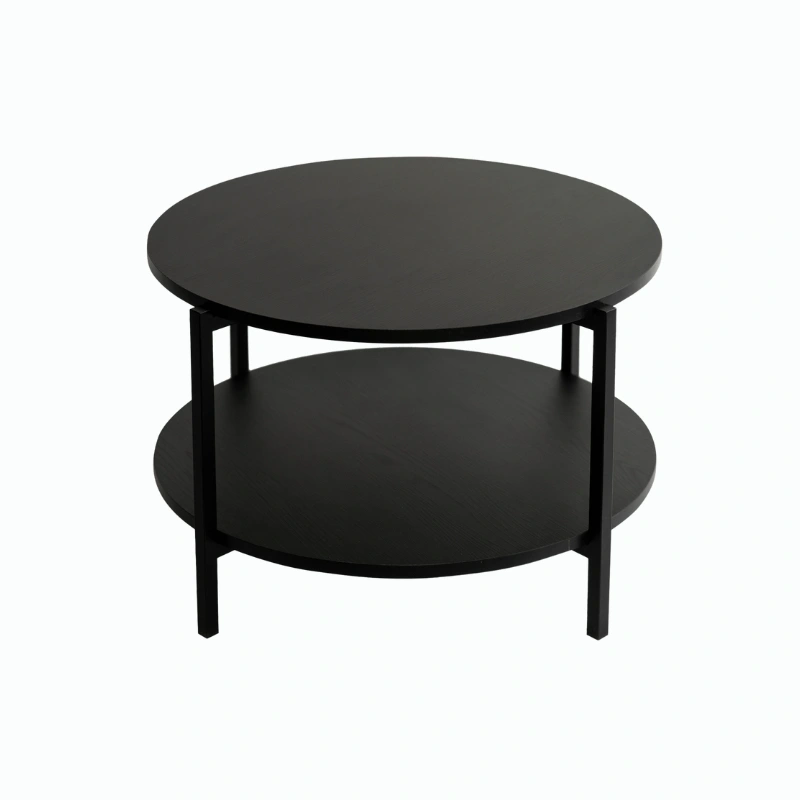 Czarny stolik kawowy STK M14 65x47cm Czarny stolik kawowy STK M14 65x47cm