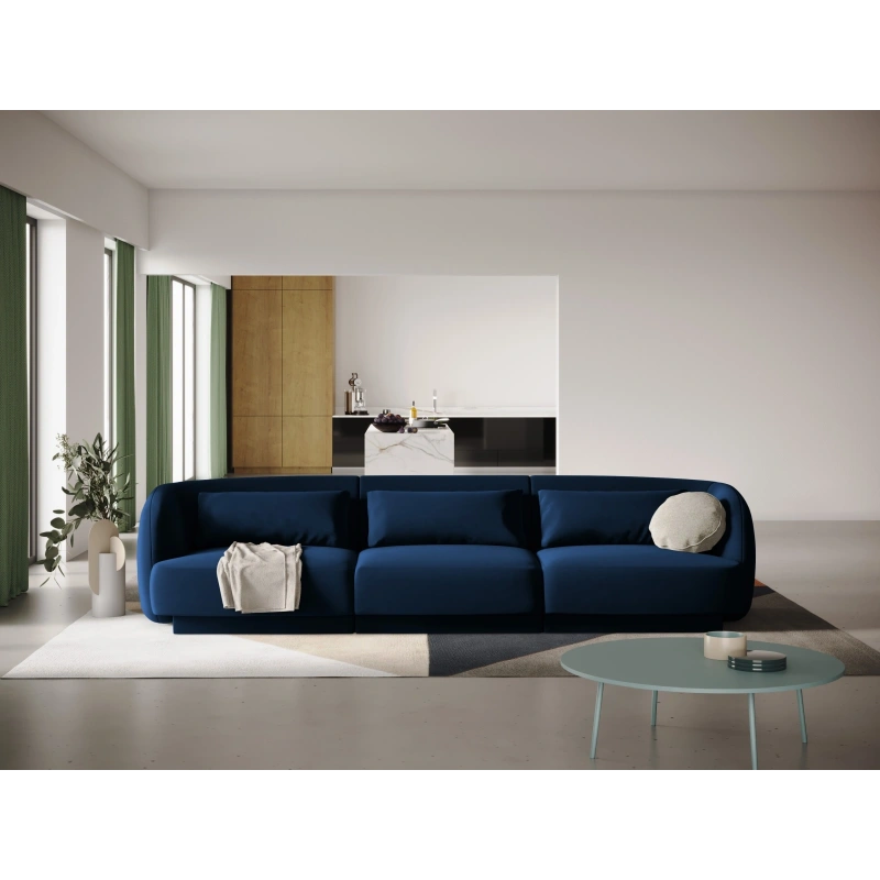 Sofa 3 osobowa Tulum tkanina welurowa Bluvel Cosmopolitan Design
