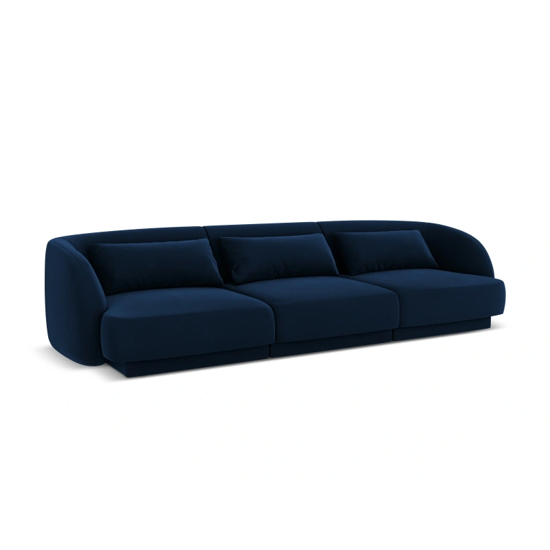 Sofa 3 osobowa Tulum tkanina welurowa Bluvel Cosmopolitan Design