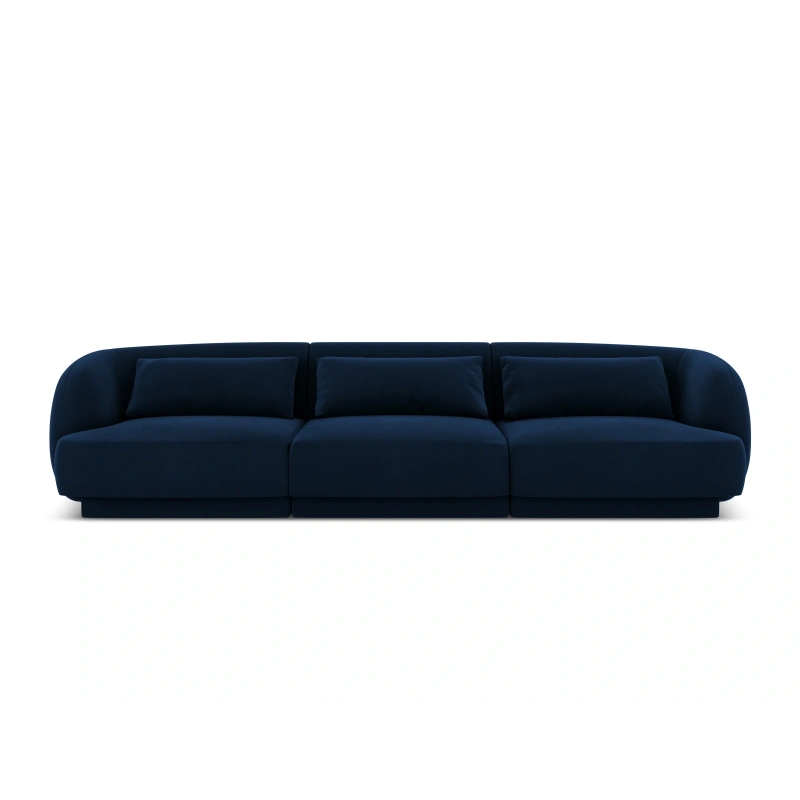Sofa 3 osobowa Tulum tkanina welurowa Bluvel Cosmopolitan Design