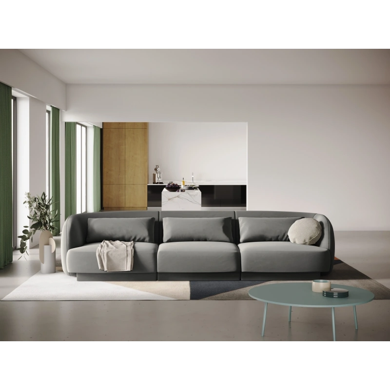 Sofa 3 osobowa Tulum tkanina welurowa Bluvel Cosmopolitan Design