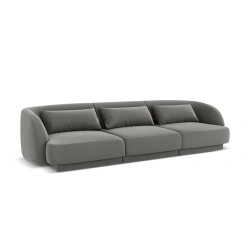 Sofa 3 osobowa Tulum tkanina welurowa Bluvel Cosmopolitan Design