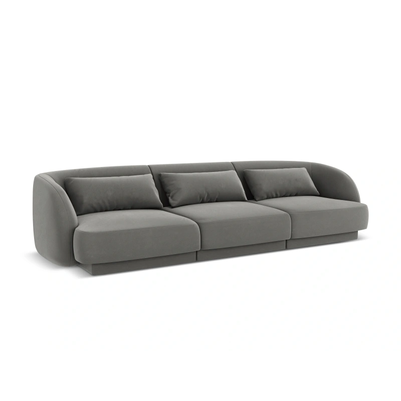 Sofa 3 osobowa Tulum tkanina welurowa Bluvel Cosmopolitan Design