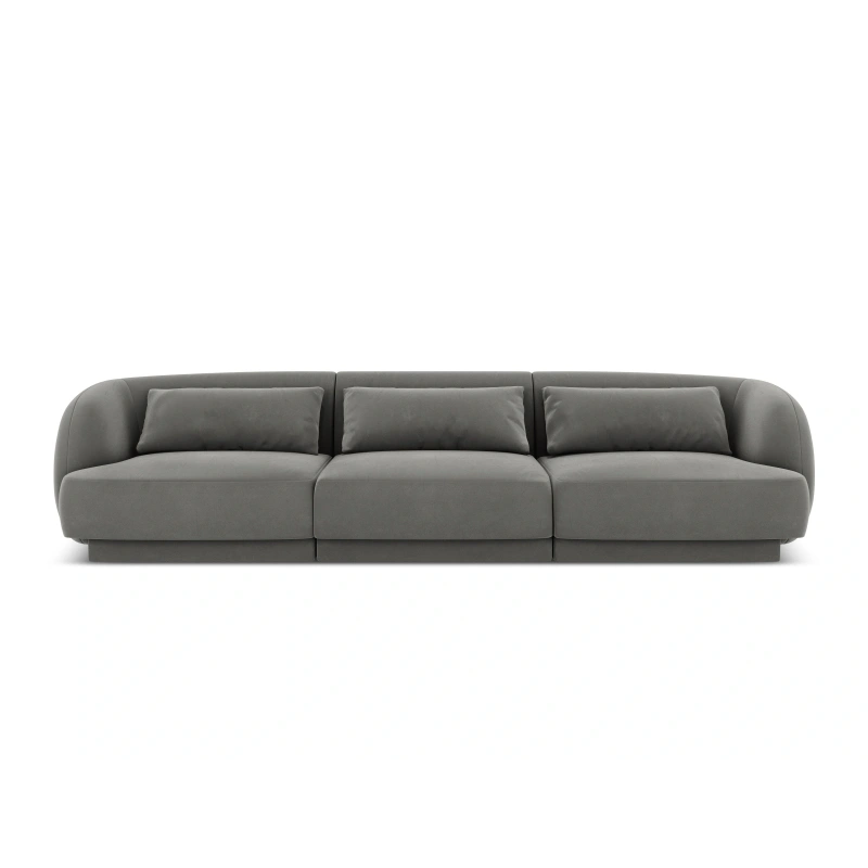 Sofa 3 osobowa Tulum tkanina welurowa Bluvel Cosmopolitan Design
