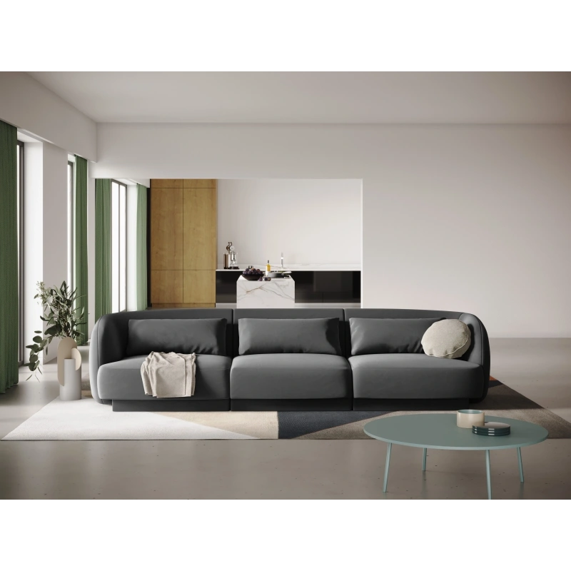 Sofa 3 osobowa Tulum tkanina welurowa Bluvel Cosmopolitan Design