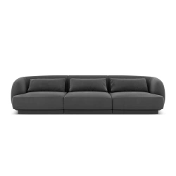 Sofa 3 osobowa Tulum tkanina welurowa Bluvel Cosmopolitan Design