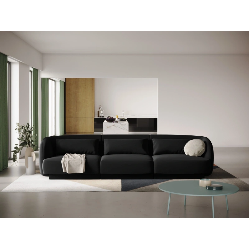 Sofa 3 osobowa Tulum tkanina welurowa Bluvel Cosmopolitan Design