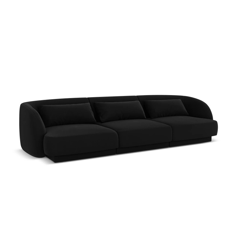 Sofa 3 osobowa Tulum tkanina welurowa Bluvel Cosmopolitan Design