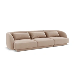 Sofa 3 osobowa Tulum tkanina welurowa Bluvel Cosmopolitan Design