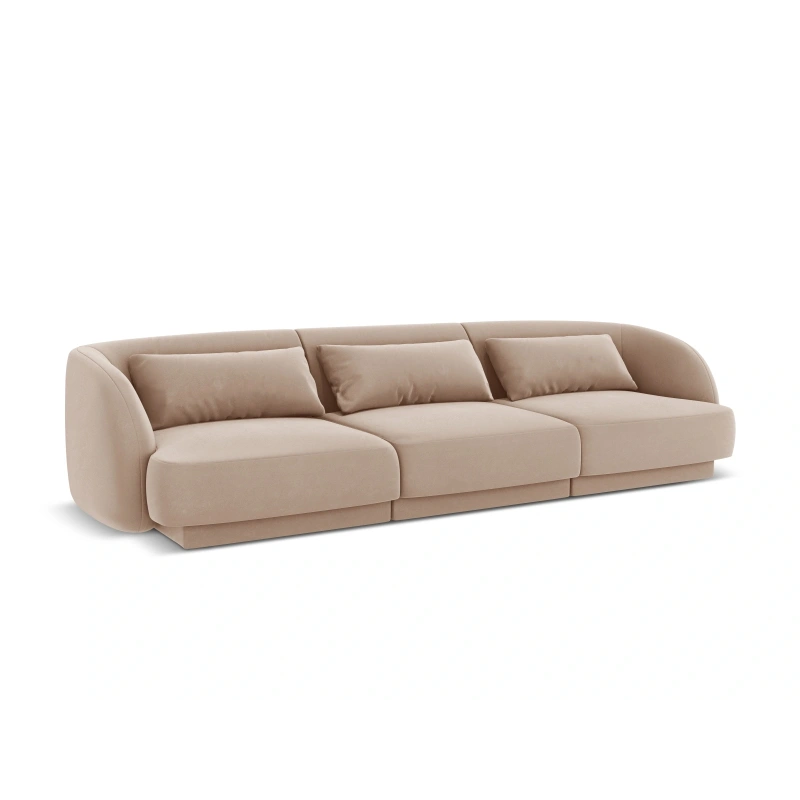 Sofa 3 osobowa Tulum tkanina welurowa Bluvel Cosmopolitan Design