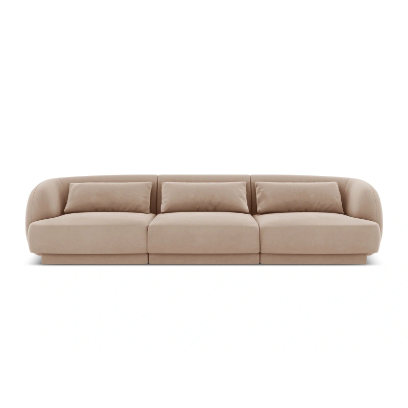 Sofa 3 osobowa Tulum tkanina welurowa Bluvel Cosmopolitan Design