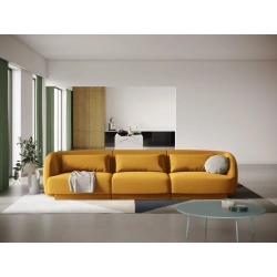 Sofa 3 osobowa Tulum tkanina welurowa Bluvel Cosmopolitan Design