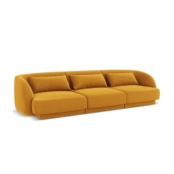 Sofa 3 osobowa Tulum tkanina welurowa Bluvel Cosmopolitan Design