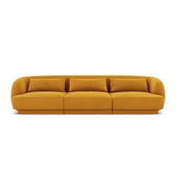 Sofa 3 osobowa Tulum tkanina welurowa Bluvel Cosmopolitan Design