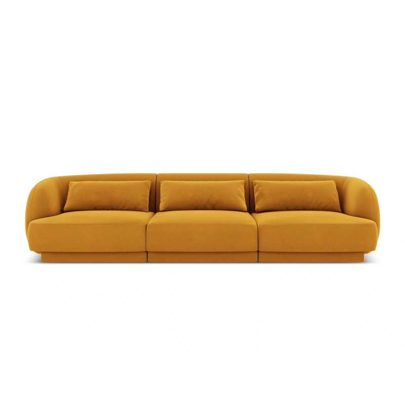 Sofa 3 osobowa Tulum tkanina welurowa Bluvel Cosmopolitan Design