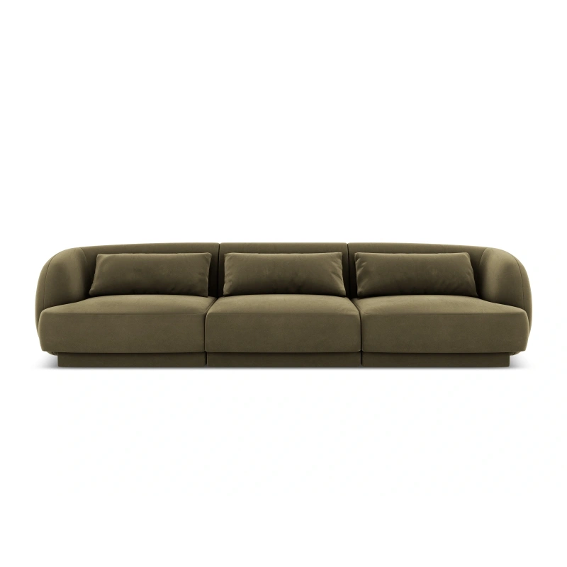 Sofa 3 osobowa Tulum tkanina welurowa Bluvel Cosmopolitan Design