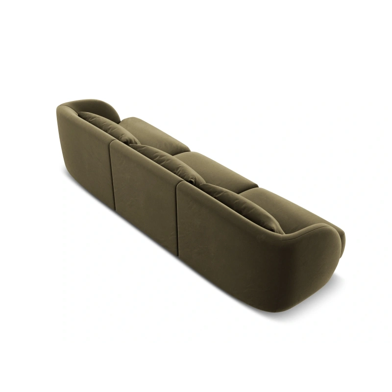 Sofa 3 osobowa Tulum tkanina welurowa Bluvel Cosmopolitan Design