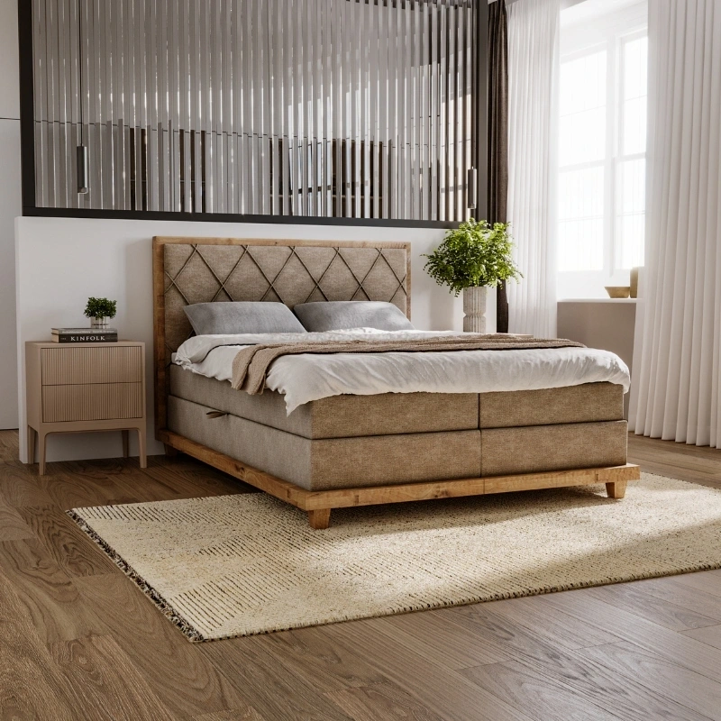 Łóżko kontynentalne Boston, rozmiary od 140 do 180x200cm Łóżko kontynentalne Boston, rozmiary od 140 do 180x200cm