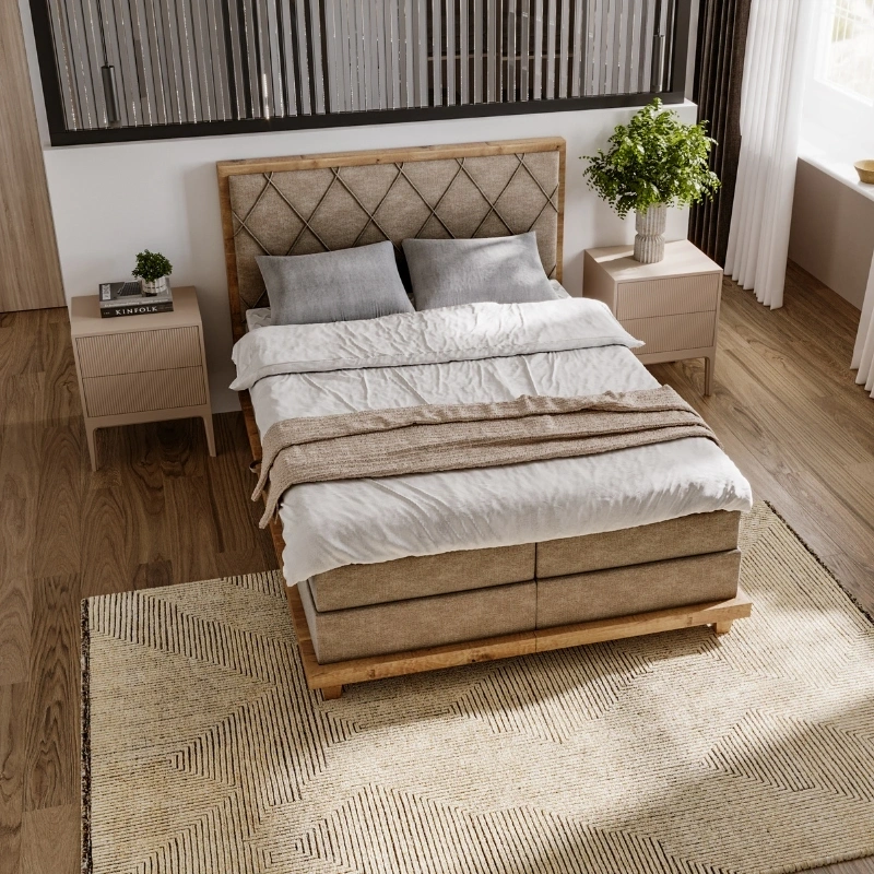 Łóżko kontynentalne Boston, rozmiary od 140 do 180x200cm Łóżko kontynentalne Boston, rozmiary od 140 do 180x200cm