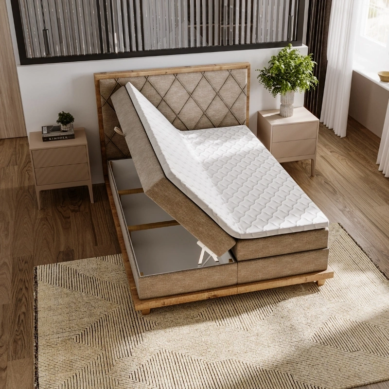 Łóżko kontynentalne Boston, rozmiary od 140 do 180x200cm Łóżko kontynentalne Boston, rozmiary od 140 do 180x200cm