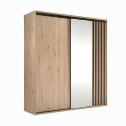 Szafa przesuwna z lustrem Cali 15 199x217cm Dąb Artisan