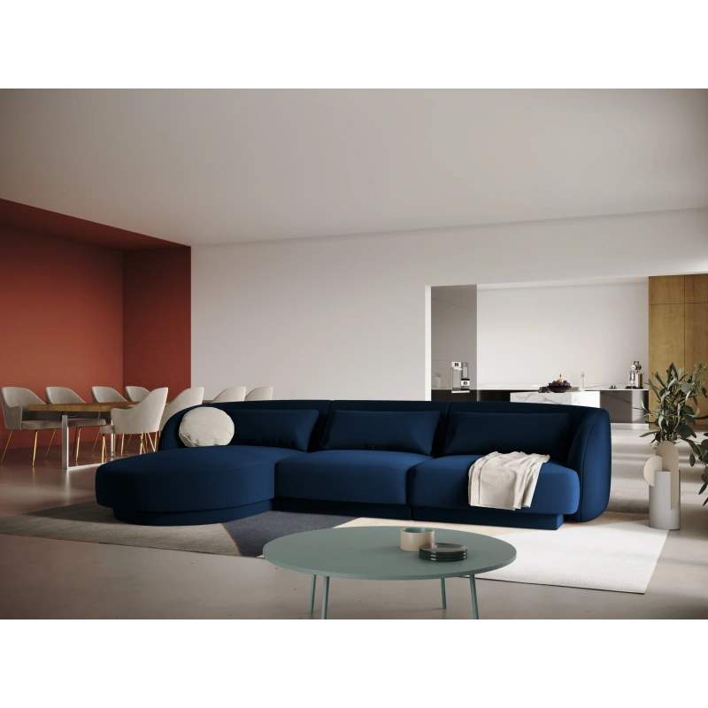 Narożnik 4 osobowy Tulum tkanina welurowa Bluvel Cosmopolitan Design
