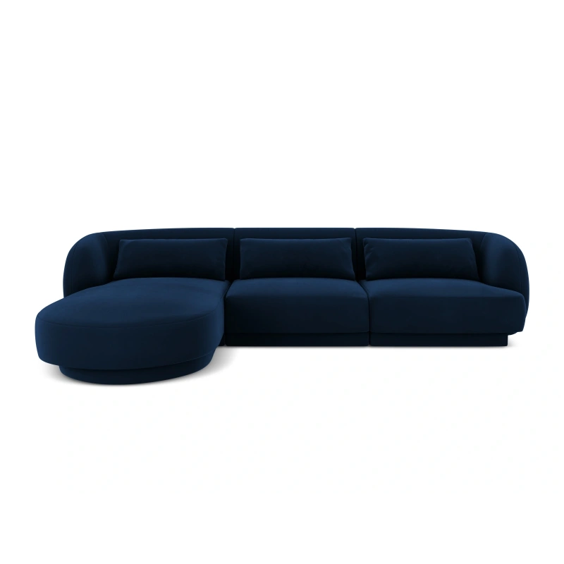 Narożnik 4 osobowy Tulum tkanina welurowa Bluvel Cosmopolitan Design