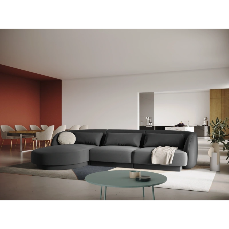 Narożnik 4 osobowy Tulum tkanina welurowa Bluvel Cosmopolitan Design Narożnik 4 osobowy Tulum tkanina welurowa Bluvel Cosmopolitan Design