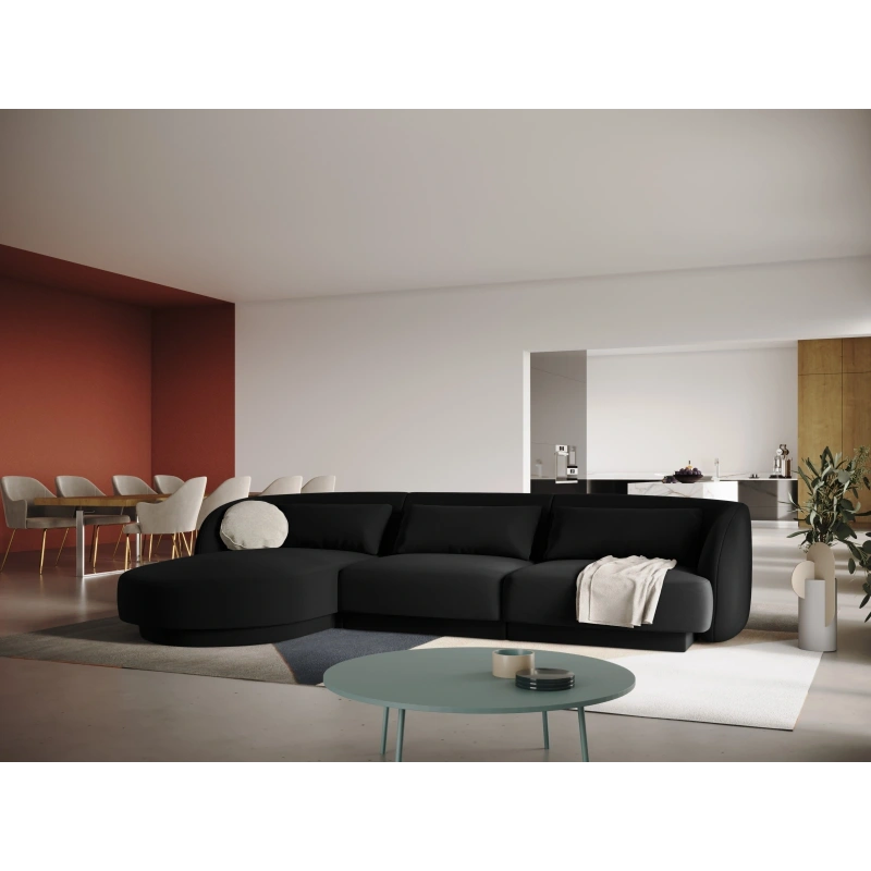 Narożnik 4 osobowy Tulum tkanina welurowa Bluvel Cosmopolitan Design