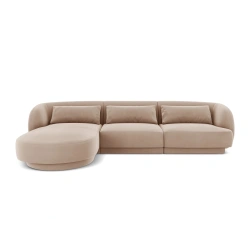 Narożnik 4 osobowy Tulum tkanina welurowa Bluvel Cosmopolitan Design