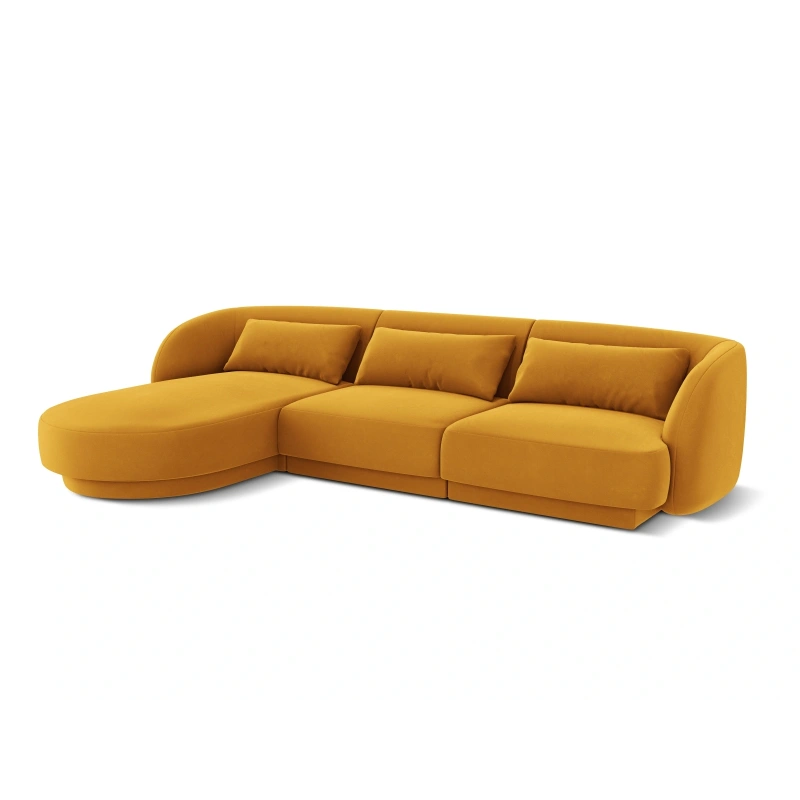 Narożnik 4 osobowy Tulum tkanina welurowa Bluvel Cosmopolitan Design