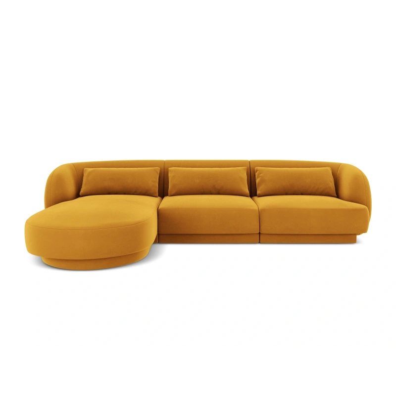 Narożnik 4 osobowy Tulum tkanina welurowa Bluvel Cosmopolitan Design