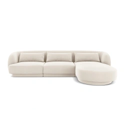 Narożnik 4 osobowy Tulum tkanina welurowa Bluvel Cosmopolitan Design