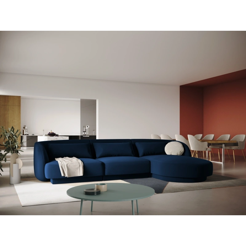 Narożnik 4 osobowy Tulum tkanina welurowa Bluvel Cosmopolitan Design