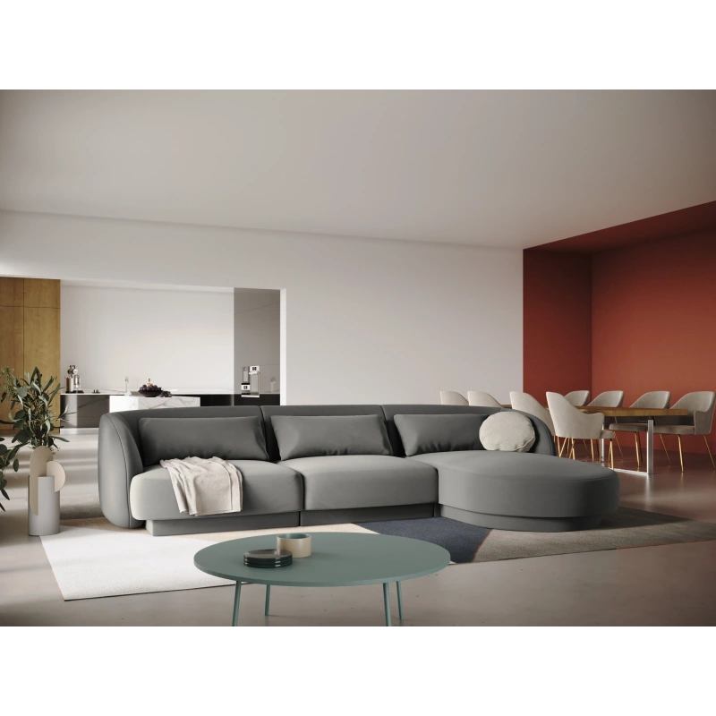 Narożnik 4 osobowy Tulum tkanina welurowa Bluvel Cosmopolitan Design Narożnik 4 osobowy Tulum tkanina welurowa Bluvel Cosmopolitan Design