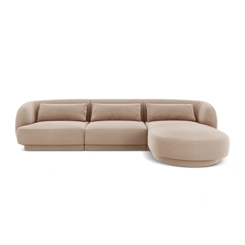 Narożnik 4 osobowy Tulum tkanina welurowa Bluvel Cosmopolitan Design Narożnik 4 osobowy Tulum tkanina welurowa Bluvel Cosmopolitan Design