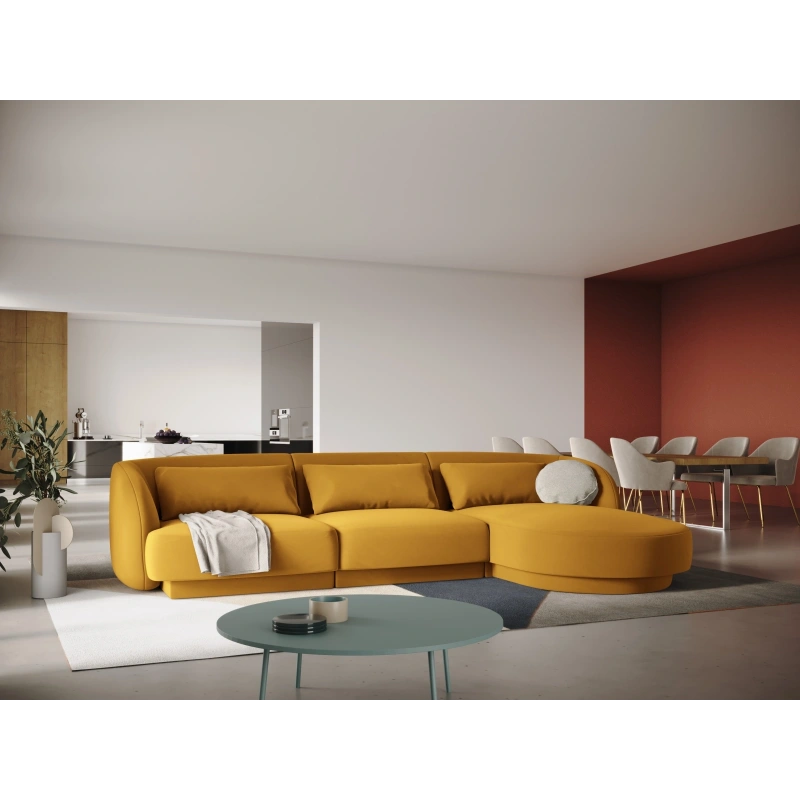 Narożnik 4 osobowy Tulum tkanina welurowa Bluvel Cosmopolitan Design Narożnik 4 osobowy Tulum tkanina welurowa Bluvel Cosmopolitan Design
