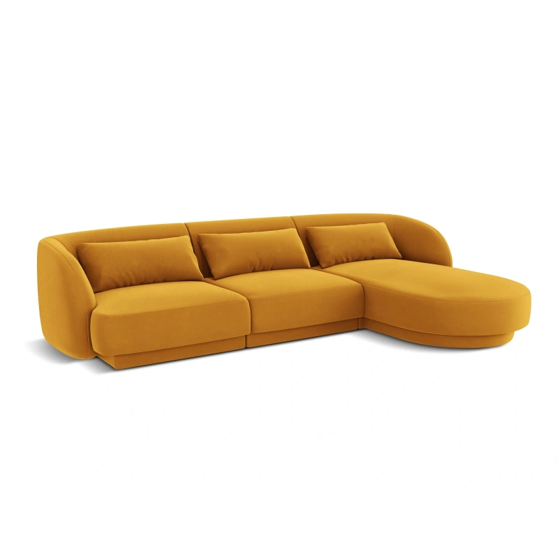 Narożnik 4 osobowy Tulum tkanina welurowa Bluvel Cosmopolitan Design Narożnik 4 osobowy Tulum tkanina welurowa Bluvel Cosmopolitan Design