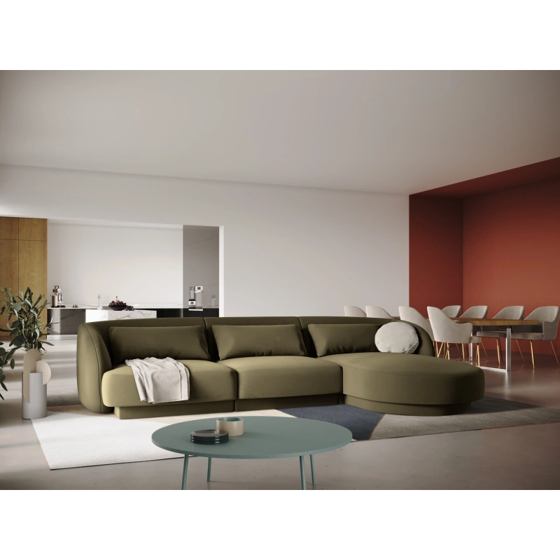 Narożnik 4 osobowy Tulum tkanina welurowa Bluvel Cosmopolitan Design Narożnik 4 osobowy Tulum tkanina welurowa Bluvel Cosmopolitan Design