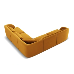 Narożnik 5 osobowy Tulum tkanina welurowa Bluvel Cosmopolitan Design