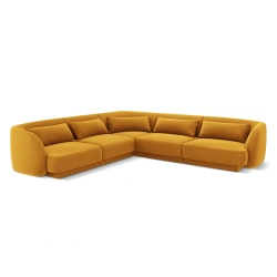 Narożnik 5 osobowy Tulum tkanina welurowa Bluvel Cosmopolitan Design