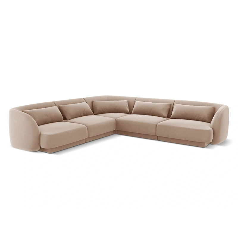 Narożnik 5 osobowy Tulum tkanina welurowa Bluvel Cosmopolitan Design Narożnik 5 osobowy Tulum tkanina welurowa Bluvel Cosmopolitan Design