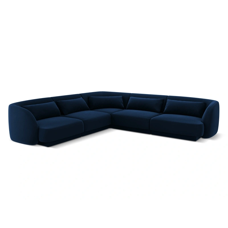 Narożnik 5 osobowy Tulum tkanina welurowa Bluvel Cosmopolitan Design Narożnik 5 osobowy Tulum tkanina welurowa Bluvel Cosmopolitan Design