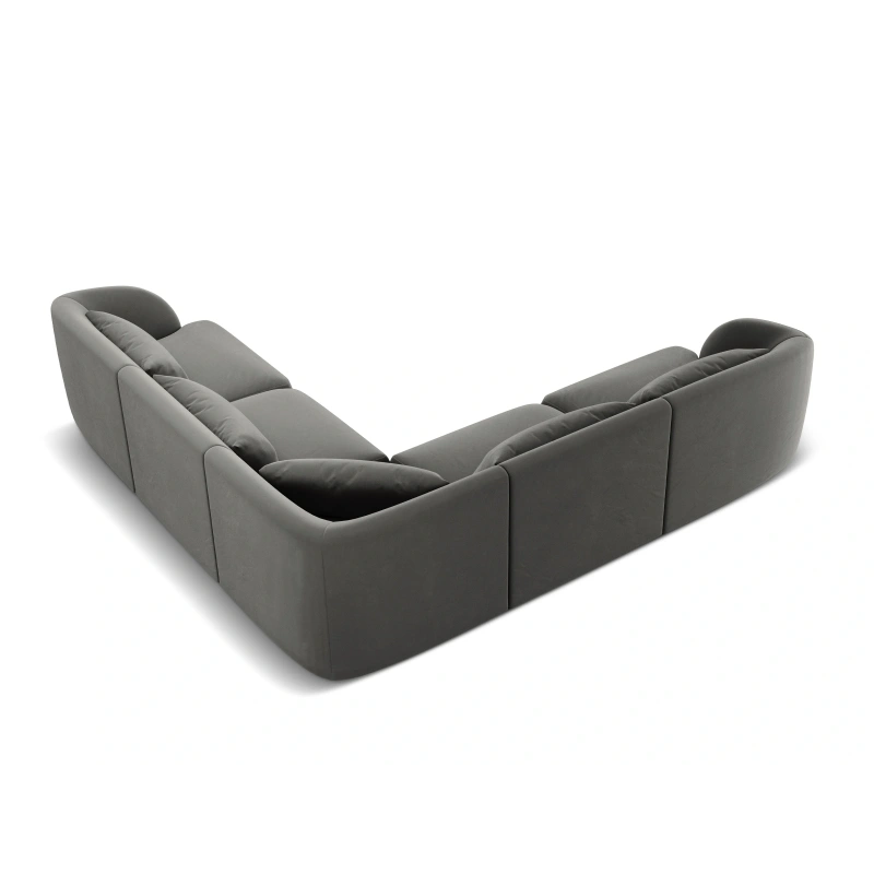 Narożnik 5 osobowy Tulum tkanina welurowa Bluvel Cosmopolitan Design