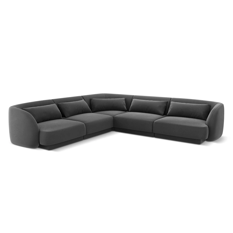Narożnik 5 osobowy Tulum tkanina welurowa Bluvel Cosmopolitan Design