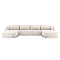 Narożnik 5-os panoramiczny Tulum tkanina welurowa Bluvel Cosmopolitan Design