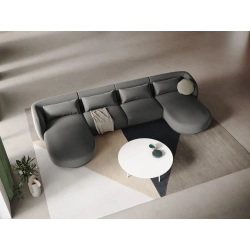 Narożnik 5-os panoramiczny Tulum tkanina welurowa Bluvel Cosmopolitan Design
